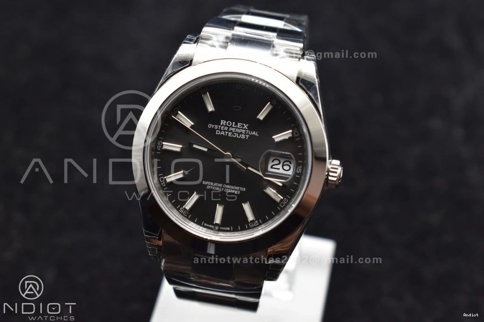 41 Edition Grey SS Oyster On VS3235 904L 126330 Best Bracelet VSF Dial DateJust Rhodium 1:1 0202